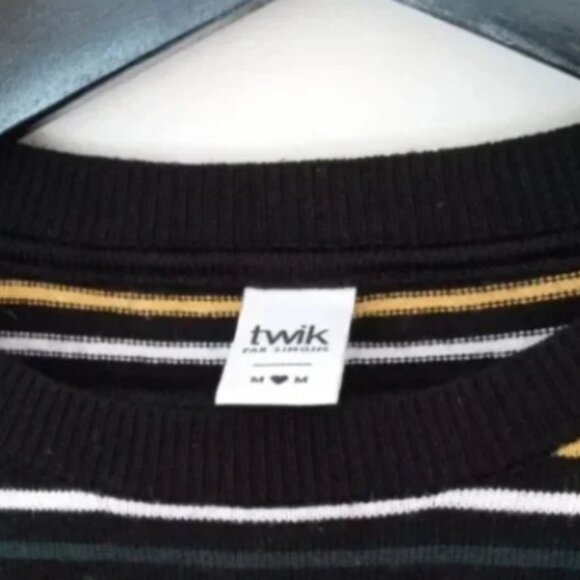Twik by Simon's striped sweater like new. Barely used. Medium. - Picture 2 of 4